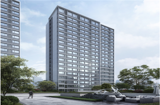 杭州市首座近零能耗住宅建筑临安AG尊龙凯时宸锦学府主体结顶